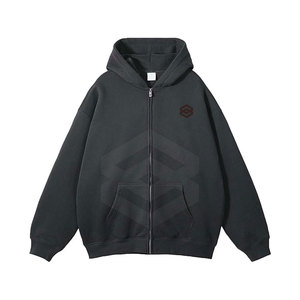 Sudaderas con Capucha Extra Grandes y Transpirables para Hombre, para Invierno, Servicio ODM, Impresión Digital, 100% Algodón Orgánico, Cierre de Cremallera, Alta Calidad - Product Image 3