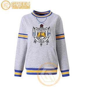 Sudadera bordada de lana de algodón Sigma Gamma Rho personalizada, suéter de alta calidad de hermandad, ropa griega, sudaderas para mujer - Product Image 1