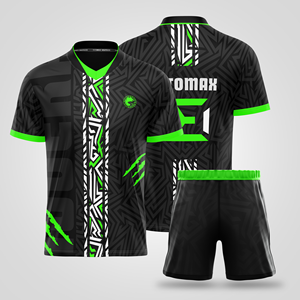 Maillots de football 100 % polyester de haute qualité, ensemble personnalisé imprimé par sublimation, service OEM pour clubs et équipes - Product Image 2