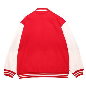 Chaqueta de invierno para hombre con logotipo personalizado Marcas de diseñador famosas Abrigo universitario informal para exteriores Cremallera de piel de oveja Tela de lona transpirable - Product Image 3