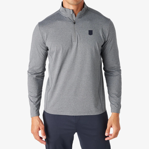 <b>Men's</b> Active Mock Neck <b>Pocket</b> T-<b>Shirt</b> Knitted Fabric Breathable Sporty Solid Pattern Fit Blank Design - Product Image 1