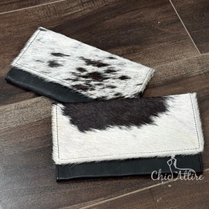 กระเป๋าสตางค์หนังวัวสไตล์ตะวันตกสำหรับสุภาพสตรีกระเป๋าคลัทช์หนังแท้คุณภาพสูงมีช่องใส่บัตรเครดิตกระเป๋าสตางค์แบบยาวของขวัญสำหรับผู้หญิง - Product Image 1