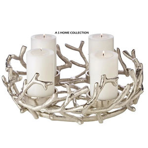 Porte-bougie traditionnel en aluminium pour décorations de Noël, best-seller - Product Image 1