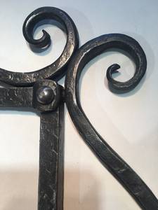 Cadre de miroir, en fer forgé forgé à la main. Unique, unique en son genre, - Product Image 5