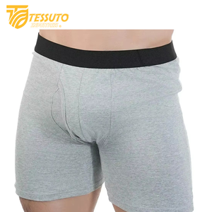 Sous-vêtements pour hommes sous-vêtements confortables à séchage rapide sans couture pour hommes sous-vêtements en coton spandex personnalisé rayé Logo imprimé Boxer court Oem - Product Image 3