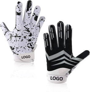 Guantes de Fútbol Americano de Silicona y Poliéster Antideslizantes de Alta Calidad, con Logotipo Personalizado, Agarre Superior, Los Mejores Guantes Deportivos - Product Image 6