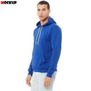 เสื้อมีฮู้ดผ้าฟลีซสำหรับผู้ชายพิมพ์ลายดิจิตอลสไตล์กระดุมผ้าคอตตอนผสมสำหรับฤดูหนาว - Product Image 2