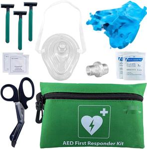Vente en gros de petite trousse de premiers soins d'urgence RCR AED pour crise cardiaque avec sacs en nylon rouges et équipement d'entraînement Aed - Product Image 2