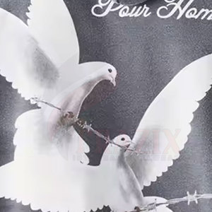 Sweat-shirts à épaules tombantes pour hommes, tendance, en polyester/coton, logo personnalisé, dernier design, fabriqué au Pakistan - Product Image 6