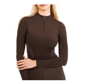 Camisas de Equitación al por Mayor, Transpirables, con Media Cremallera, Capa Base, Camisetas de Manga Larga para Mujer - Product Image 5