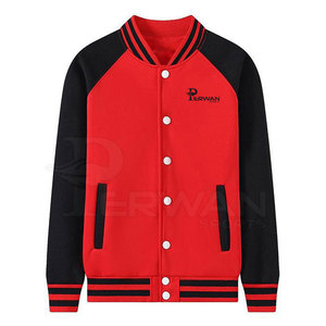 Veste pour homme de qualité supérieure avec logo personnalisé, manches longues, col montant, en laine, respirante, séchage rapide, style Letterman haut de gamme - Product Image 1