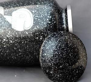 Adult Cremation Urns for Male/Female Funeral Urn for Human Ashes Decorative Urns for Ashes <b>Large</b> <b>Keepsake</b> <b>Box</b> (Black) - Product Image 5