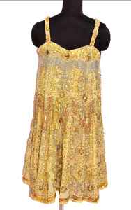 Belle robe Maxi ornée à la main, robe Maxi bohème avec perles, Kaftan, perlée, dorée, brodée, maxi, dos orné - Product Image 4