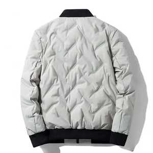 Doudoune coupe-vent réversible imperméable en toile noire pour hommes avec logo personnalisé Streetwear hiver haute qualité bas prix 20 pièces - Product Image 2