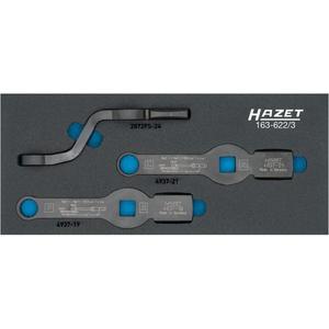 Juego de llaves de boca de 3 piezas Hazet con superficie de impacto estriada - Product Image 1