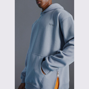 Vente en gros Sweat à capuche zippé pour homme Sweat-shirt streetwear décontracté avec poches - Product Image 5