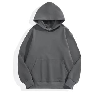 Imprimé personnalisé grande taille poids lourd 600 Gsm 100% coton hommes Streetwear essentiel sweat à capuche pull surdimensionné sweats à capuche - Product Image 5