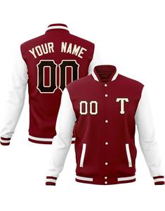 Men's Vintage Style Bomber Jacket Classic Canvas Baseball <b>Top</b> Winter Outwear Stand Collar Zipper Closure Front Logo Low Price - Product Image 3