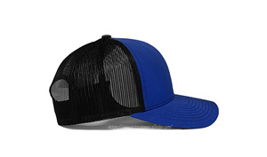 Sombreros de camionero lisos de estilo americano de alta calidad Gorra deportiva de malla azul/negra hecha al por mayor para viajes Casuales - Product Image 5