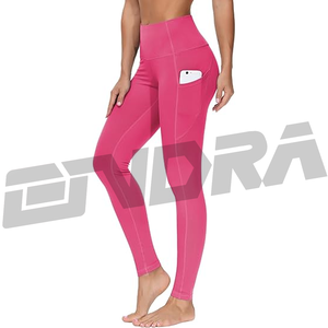 Pantalones de Yoga Rosa Ajustados para Mujer, Cintura Alta, Elásticos, Leggings Deportivos, Ropa Deportiva Moldeadora, Tendencia, Comodidad, Ajuste ProFlex - Product Image 1