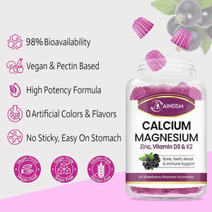 Gomitas Naturales Personalizables para Adultos, Refuerzo Inmunológico, Magnesio, Vitamina, Zinc, Calcio, Gomitas para Huesos y Músculos, Seguras para Mujeres Embarazadas - Product Image 3