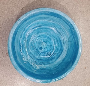 Modern Handmade Resin Bowl with Elegant Textures Smooth Finish for Stylish Look-for Serving Soup Snacks Salads - Product Image 1