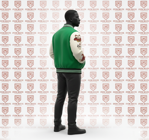 Veste de baseball unisexe personnalisée avec broderie sur le devant, en gros, veste décontractée pour homme, printemps, coton uni, lettreman - Product Image 3