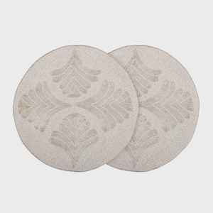 Napperon perlé Chargeur rond fait à la main pour salle à manger de luxe et décor de vacances Pièce unique perlé à la main, napperon, pendaison de crémaillère - Product Image 4