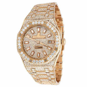 Custom Luxury Iced Out Moissanite Diamond <b>Watch</b> VVS Trending Best Seller Hot Sale Hip Hop Bling Statement <b>Men</b> Premium OEM - Product Image 3