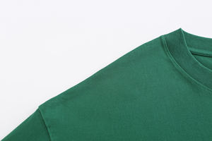 Camiseta original de 270gsm Camiseta de lujo sólida unisex de gran tamaño Camiseta de algodón pesado con logotipo personalizado de cuello redondo para hombres - Product Image 4