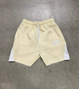 Custom Printed Logo High Quality 100% Terry Cotton Lightweight Summer Distressed Embroidered <b>Sweat</b> <b>Shorts</b> for <b>Men</b> Casual - Product Image 4