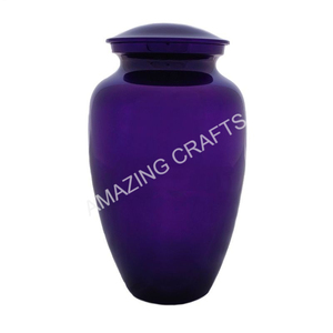 Urne funéraire extra-large pour cendres humaines, personnalisable avec gravure, urne funéraire pour cendres d'accompagnement, plusieurs couleurs violettes - Product Image 1