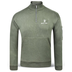 เสื้อสเวตเชิ้ตผู้ชายแบบซิปครึ่งตัว ระบายอากาศได้ดี เป็นมิตรกับสิ่งแวดล้อม น้ำหนักเบา เหมาะสำหรับใส่เล่นกีฬาและสวมใส่ลำลอง ประจำปี 2025 - Product Image 1