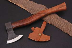 Hache de travail du bois de qualité industrielle en acier à haute teneur en carbone avec étui en cuir, hache personnalisée OEM - Product Image 4