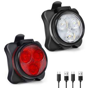 Lampes de sécurité polyvalentes rechargeables par USB, étanches IPX4, à commande tactile 4 modes, pour la course nocturne et les chaussures - Product Image 1