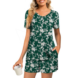 Antiarrugas Trendy Street Look New Online Summer Women Shorts Set Poliéster/Algodón Diseñado Mujeres Shorts Set - Product Image 1