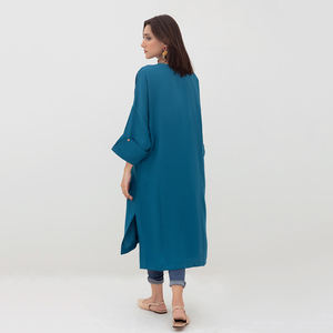 Kurtis para Mujer, Nuevo Diseño 2022, Algodón y Poliéster de Alta Calidad, Ligeros, Impresión de Logotipo Personalizado, Colores Personalizables, Servicio OEM - Product Image 4