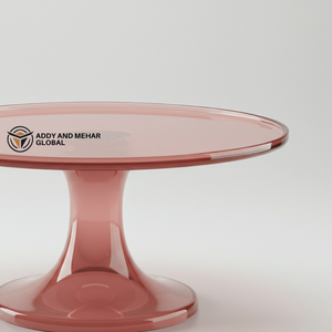 Base para Pastel de Resina Rosa Brillante, Pedestal Redondo Moderno, Ecológico y No Tóxico, Apto para Lavavajillas, para Pasteles y Repostería - Product Image 4