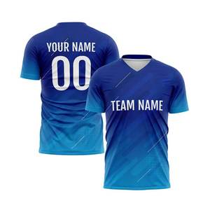 เสื้อฟุตบอลแฟนคลับแบบซับลิเมชั่นสั่งทำขายส่ง ผู้ผลิตและจำหน่ายเสื้อโพลีเอสเตอร์แบบ OEM รับผลิตเสื้อแบบ Private Label จำนวนมาก - Product Image 2