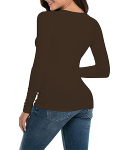 Ropa de calle Camisas de manga larga de moda Servicio OEM Hecho a medida en 100% Camisas de manga larga de algodón para mujeres con servicio OEM - Product Image 2