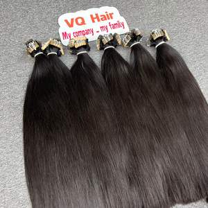 Vente en gros 100% vrais cheveux humains raides naturels non transformés un donneur Top vente bande de cheveux vierges courts dentelle suisse 30 pouces - Product Image 2