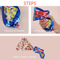 Nouveaux Articles de Fête : Pistolet Lanceur de Confettis Gonflable Effet Feux d'Artifice, Ballons Confettis pour Mariage et Anniversaire