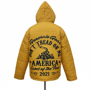 Veste matelassée d'hiver personnalisée pour créateur de mode en gros, imprimée sur mesure, coupe-vent et imperméable, confortable - Product Image 6