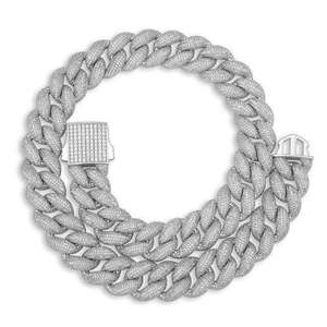 Chaîne cubaine tendance en moissanite style hip-hop Provence pour rappeur - Product Image 1