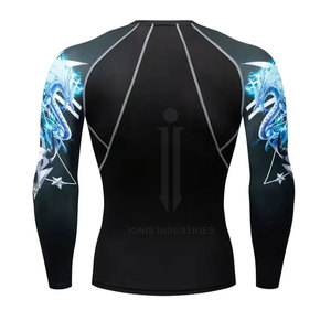Protector de erupción de manga larga de alta calidad para hombres Nueva llegada Protector de erupción impreso personalizado multifuncional - Product Image 3
