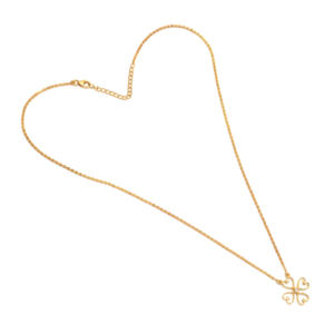 Collar con colgante de boda para mujer chapado en oro de 18 quilates con piedra de circón de Plata de Ley 925 sólida con diseño de corazón múltiple - Product Image 4