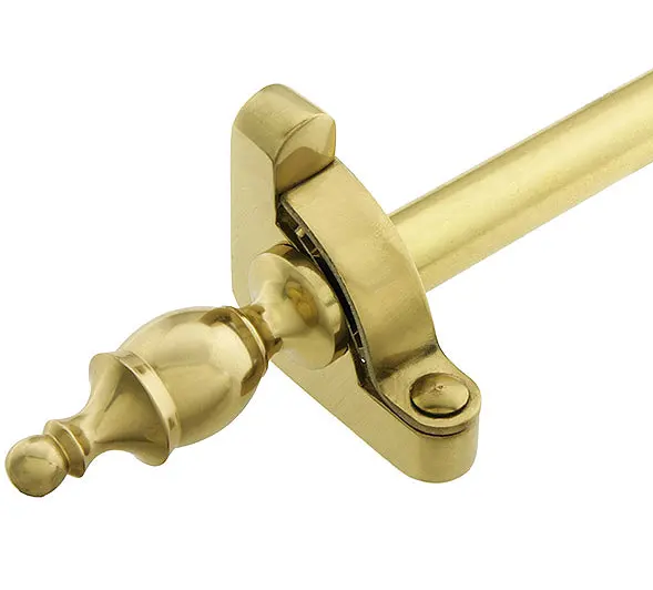 OMG industries solid brass antique stair rod with finial for stairs carpet holder