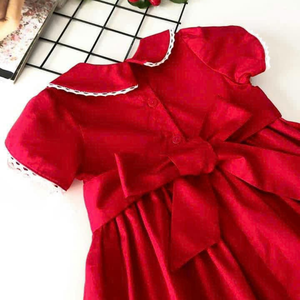Handmade Smocked Soft Linen Dress for <b>Baby</b> Girls Casual Style for Toddler's <b>First</b> Birthday OEM Made in Vietnam - Product Image 3