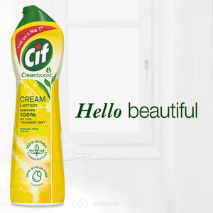 Detergentes de cocina de limpieza profunda 100% naturales de alta calidad, líquido (UI), botella de 500ML, crema CIF amarilla de limón - Product Image 6