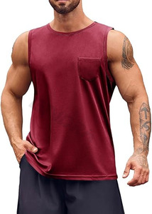 Camiseta sin mangas de punto de alta calidad, transpirable, de talla grande, lavada, estilo crop, corte holgado y personalizado - Product Image 2
